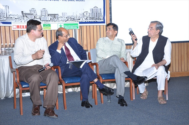 MODERATED DISCUSSION ON DMIC MODEL - FROM L TO R - Mr. A.S. BHAL, ECONOMIC ADVISER MoUD, GoI, Mr. RAKESH RANJAN, DIRECTOR, PLANNING COMMISSION, GoI, Mr. AMITABH KANT, Dr. ASHOK KHOSLA